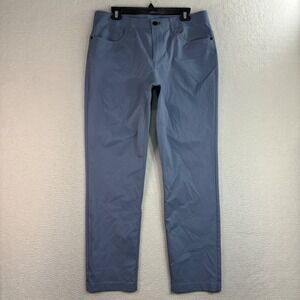 Public Rec Dealmaker Pants Men 34x30 Blue Performance 5 Pocket Tech Stretch Golf